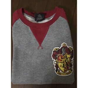 Harry Potter Universal Studios Gryffindor Crest Pullover Sweatshirt Sz XS Preppy